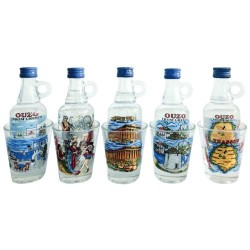 Σετ Ούζο καράφα "Μινιατούρες Χαλκομανία"